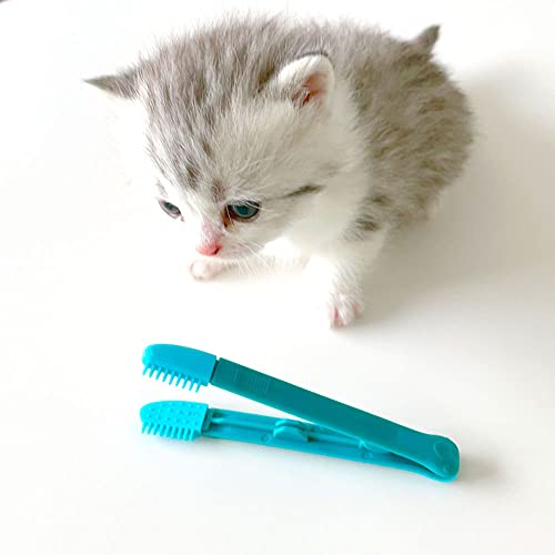 Image of 2 Pcs Tear Stain Remover Comb, Pets Brush for Tear Stain Remove, Soft Glue Brush, Clean Dirt Around Pet Eyes, No Eye Damage, Soft and Easy to Clean, It Can Also Be Used As a Toothbrush