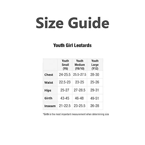 Alexandra Costumes V-Neck Mesh Keyhole Leotard For Youth Kid Girls Large #TOP4