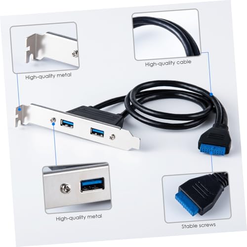 Adaptador doble USB para panel trasero de placas base 4