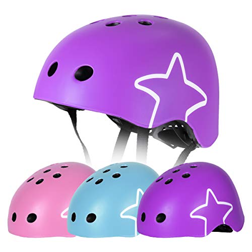 Image of DRBIKE Kids Bike Helmet for Kids 3-5 Years Boys Girls Toddler Helmet Adjustable Cycling Helmet Skateboard Helmet for Kids Outdoor Multi-Sport Purple S