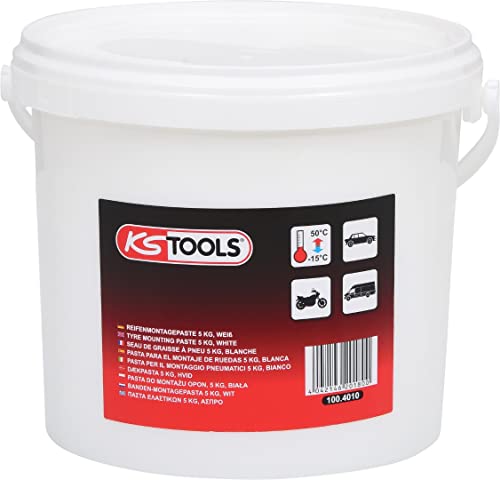 KS Tools 100.4010 Pasta de montaje para neumáticos 5 kg, blanca