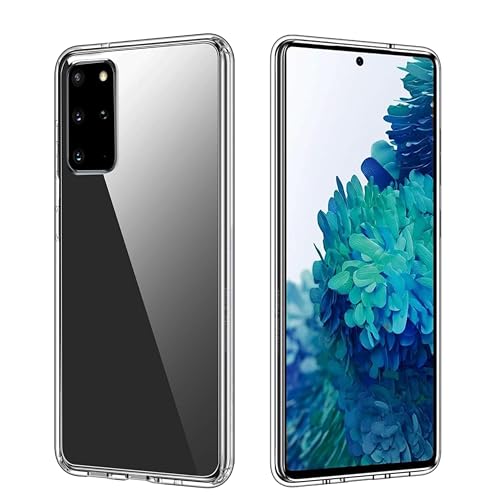 Clear Case for Samsung Galaxy S20 Plus 5G Soft TPU [Military-Grade Drop Protection] Shockproof [Anti Yellow] Slim Fit Transparent Cover