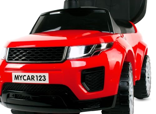 4in1 Kinderauto Rutschauto ab 2 Jahre und Schiebeauto mit Hupe und Musik, Rutschauto mit Stauraum unter dem Sitz, Spielzeugauto ab 2 Jahren (Rot) – Bild 8