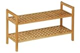 Madera 2 Tier Shoe Rack Made of high Qaulity Walnut Wood & Stylish Look