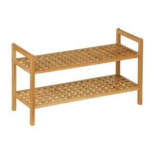 Madera 2 Tier Shoe Rack Made of high Qaulity Walnut Wood & Stylish Look