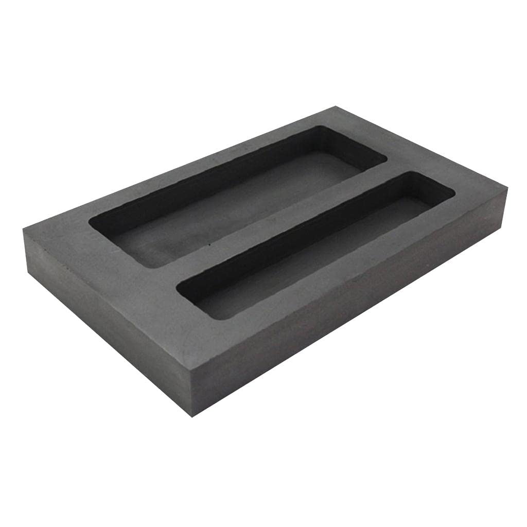 Black Graphite Furnace Casting Foundry Crucible Melting Tool 2 Slots-image-49