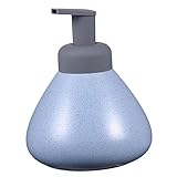 CLISPEED Botella de Cerámica para Emulsión con Dispensador de Presión Vacía Azul Almacenamiento Cosmético para Loción Champú y Gel Ducha Duradera y Ligera
