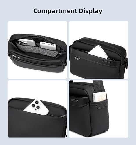 Image of Arctic Hunter Sling Bag for Men & Women | Fits 8 inch Tablet | Multiple Pockets for Organization | Durable Water-Repellent Polyester | Secure Back Zipper Pocket for Valuables
