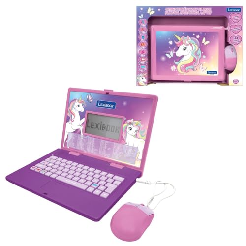 Ordenador educativo Lexibook Unicornio JC601UNIi1LXB para aprender matemáticas sin usar pantallas móviles