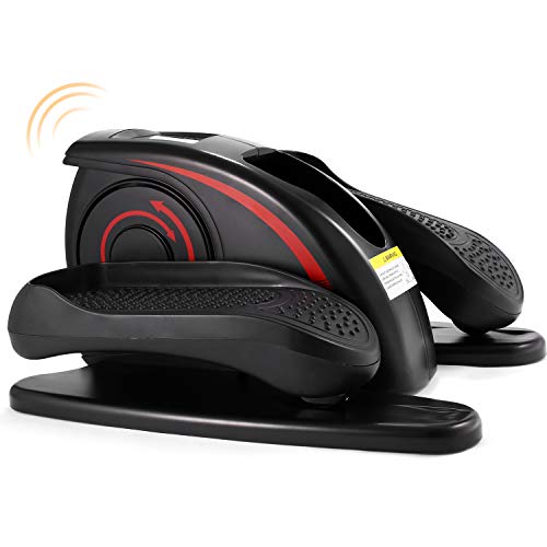 FUNMILY Pedal Exerciser, Mini Exercise Bike, Elliptical Machine for Leg Exercise Peddler for Seniors Elderly, Black