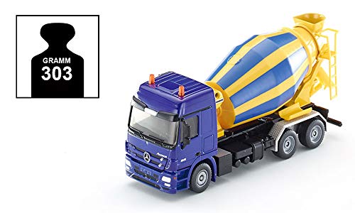 siku 3539, Fahrmischer, 1:50, Metall/Kunststoff, Gelb/Blau, Drehbare Trommel – Bild 6