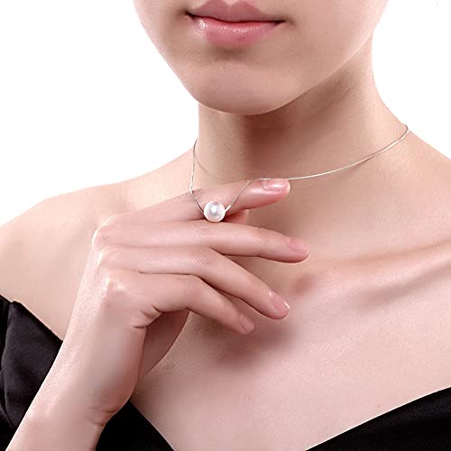 Collier perles d'eau douce cadeau d'anniversaire chic en argent - 4