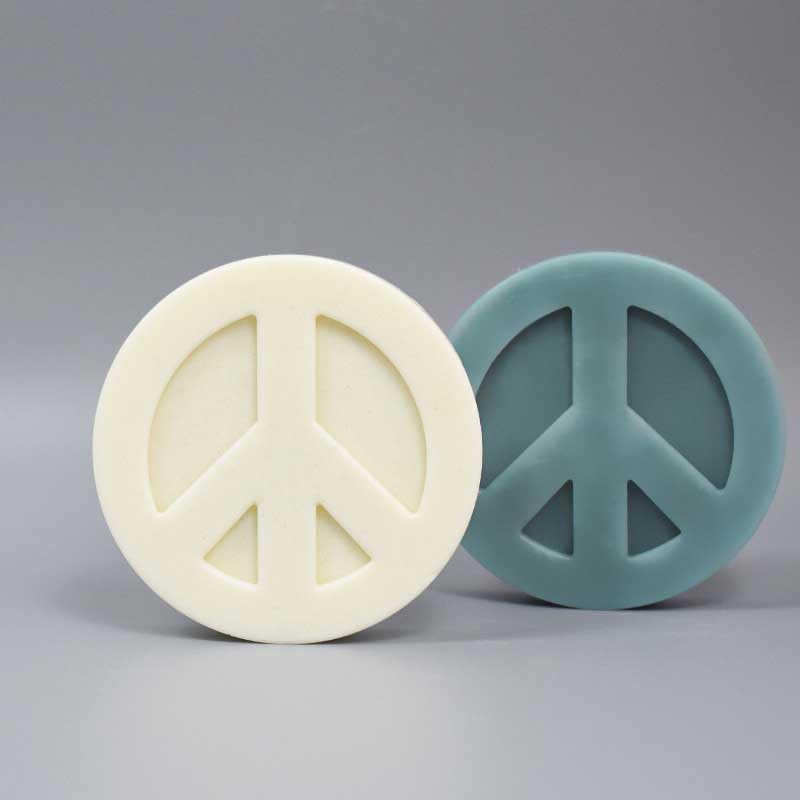Duawenki Peace Badge Silicone Mold - For Making Car Freshies, Soap, Resin, Candles & Crafts - View #6