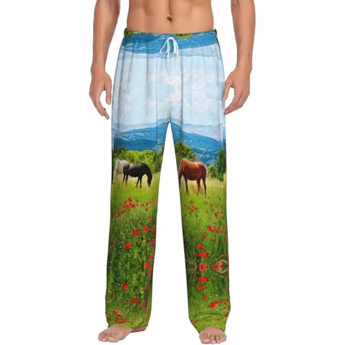 Pantalon de pyjama flanelle homme doux contre le froid nocturne