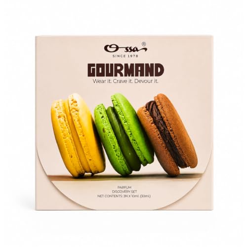 Image of OSSA Gourmand Parfum Miniature Set for Men & Women, 30ML (3 x 10ML) | Mango, Pista & Caramel Fragrances | Long Lasting Unisex Perfume Gift Set | Premium Travel Size Parfum Collection