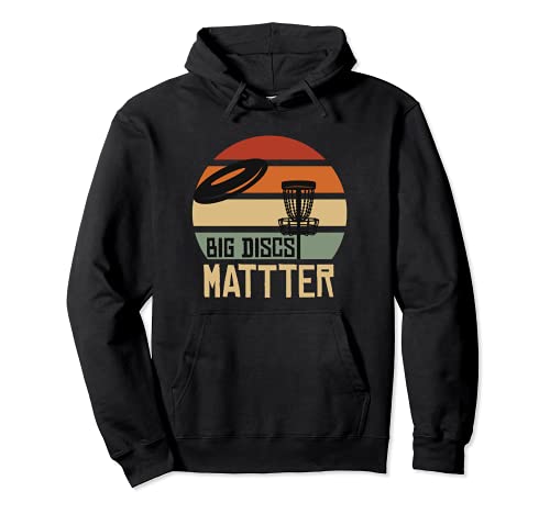 Big Discs Matter Funny Disc Golf Frisbee Golfer Vintage Sonne Pullover Hoodie