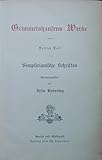 Deutsche National-Litteratur, Bd. 35. Grimmelshausens Werke, T. 3, Simplicianische Schriften. - Hans Jakob Christoffel von Grimmelshausen 