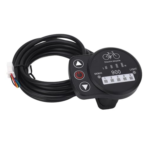 Xolsurg Electric Bike LED Meter Display Panel for KT Controller 36V 48V (Common Connector)