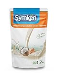 Symkën | Leche de Coco-Almendra Bolsa 1,200g | Leche en polvo | 100% vegetal | Rinde 12 litros | Alta en proteínas | Sin...
