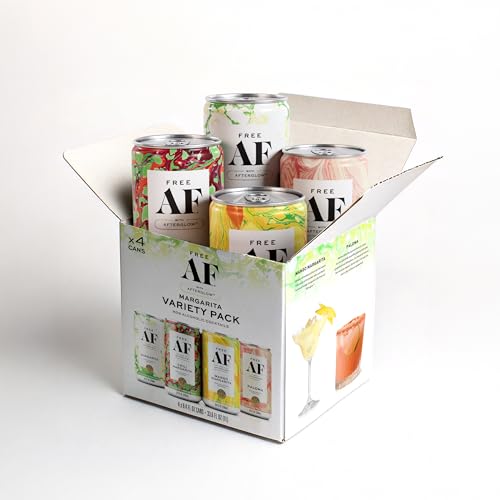 AF Drinks Non-Alcoholic Margarita Variety Pack, 4x8.4 oz