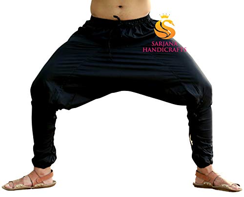 SARJANA HANDICRAFTS Mens Womens Cotton Churidar Pockets Harem Pants Yoga Pajama Ethnic Trouser3