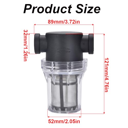 Filtro para bomba de agua SEIWEI 4.76 x 3.72 pulg miniatura 2