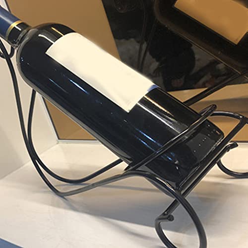 Soporte para botella de vino mesa negro miniatura 4