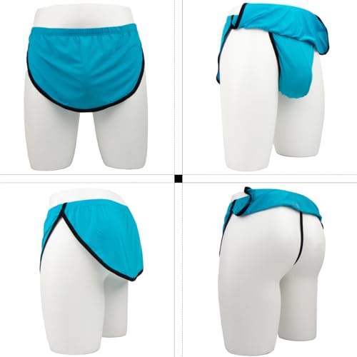 Men's Split Sides Underwear With Built-in Raised Inner Pocket Thong3