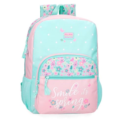 Mochila Roll Road Spring dream con tirantes regulables adaptables y compartimento escolar