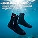 Coreskin Neoprene Dive Boots Zippered Premium 3mm with Anti-Slip Sole for Water Sports, Scuba Diving, Snorkeling, Rafting, Kayaking, Windsurfing(N-PM3mm13)