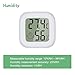 PAIRIER Digitales LCD Raumthermometer, 2 Stück Mini Thermometer Hygrometer Temperatur Luftfeuchtigkeit Messgerät für Gewächshaus Startseite Büro