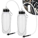 Meonum 2 Pack 1L Brake Bleeder Bottle with 20inch Tube and Rubber Connector