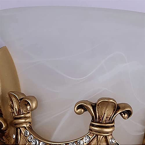Applique en résine or moderne E27 avec diffuseur en verre fantastique - 6