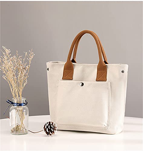 Sac à main en toile noir pour femme, cabas medium de style minimaliste - 2