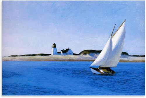 Edward Hopper affiche La longue jambe pour sublimer la décoration murale du salon rétro
