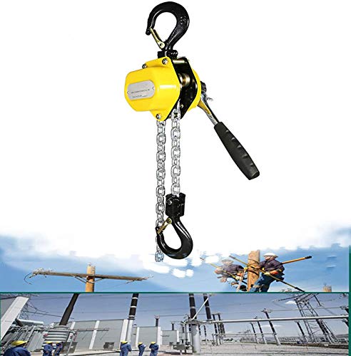 ZXLRH Polipasto de cadena manual 0.25/0.5/0.75 toneladas, polipasto de palanca de...
