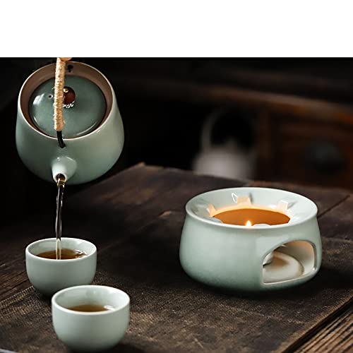 Conjunto de servicio de té Pote de té grande de cerámica, tazas de té de 6 piezas con bandeja - tetera moderna, tazas de… - Imagen 7