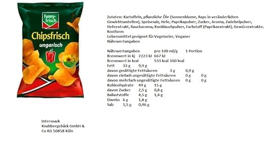 72 Tüten Funny Frisch ungarisch a 40g Funny Frisch + Space Riegel 45g von Onlineshop Bormann