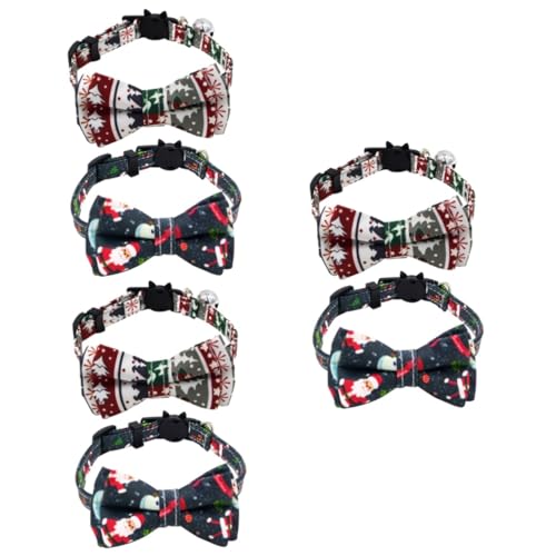 Collier de chien de Noël Mipcase pour petits chats et chiots (6 pièces)