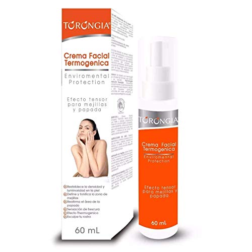 Vitamínicos, Torongia Crema Facial Termogénica Efecto Tensor para Mejillas y Papada, 60 ml (Presentación puede variar)