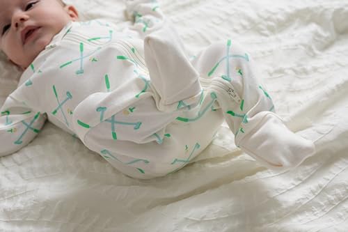 Image of MONICA + ANDY One Piece Baby Pajamas, 100% Organic Baby Clothes for Girls and Boys, Sizes For Newborn and Infant