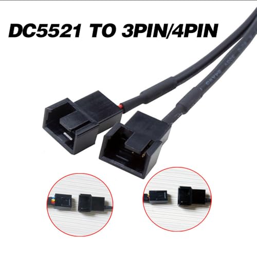 Wgmhefun PA-01 Multi-Functional 12V Pc Fan Speed Controller,Fan Power Supply,100-240V Ac To 3-12V Dc 24W Adjustable Pc Fan Power Adapter,With Fan Splitter Cable,Dc Female To 2 X 3/4 Pin thumb #4