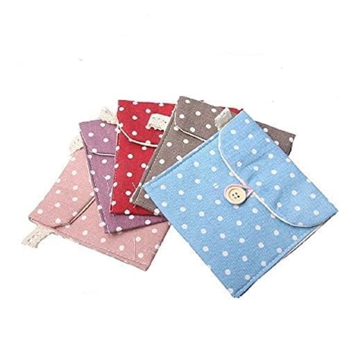 SHOP ONLINE 2 Pcs Napkin Bags Pouch for Girls Polka Dot Sanitary Napkins Bag Portable Travel Sanitary Pad Cute Polka Dot Pattern Mini Cotton Storage Pouch Cosmetics Organizer for Women and Girls (B0D14V3XNP) Amazon Price History, Amazon Price Tracker