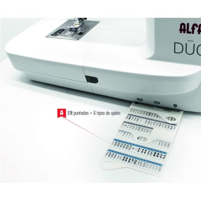 Máquina de bordar ALFA DUO con wifi, Plástico
