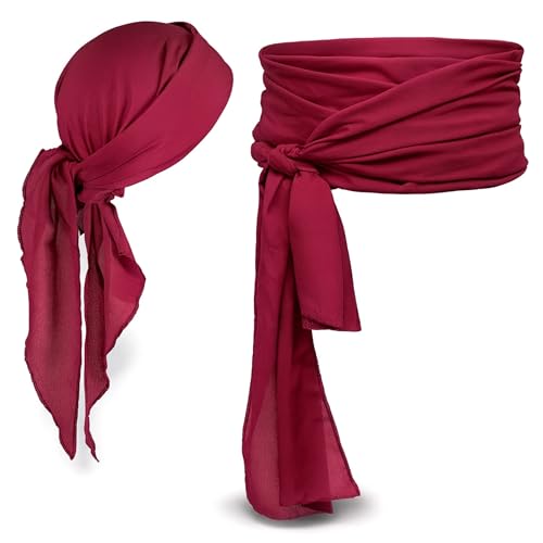 TK Gruppe Timo Klingler Bandeau de pirate - Bandana - Foulard de tête de pirate pour Halloween et carnaval - Écharpe