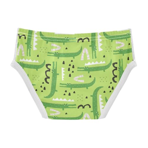 Boys' Exclusive Briefs Toddler Underwear 95% Combed Cotton Boxerbriefs 2T Crocodile Pattern 742
