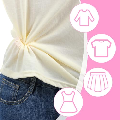 6 Pcs Shirt Clips for Women Clothing, Back Dress Clips Shirt Cincher Silicone Fashion Waistband Tightener Clip Adjustable Waist Cinch Clip for Dresses, T-Shirts, Women Clothing Fashion Accessories
