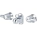 Central Brass Two Handle Ledge-Back Lavatory Faucet. Chrome with 6.5