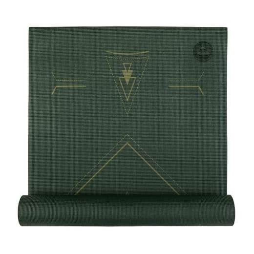 YOGATERIA Tapete Yoga Leela Yantra Cosmic 4,5 mm de espessura 183 x 60 cm | de PVC ecológico durável | Tapetes de treino para ginástica em casa | Ginástica e Pilates | Certificado Oeko-Tex | Macio e Elástico | boa aderência
