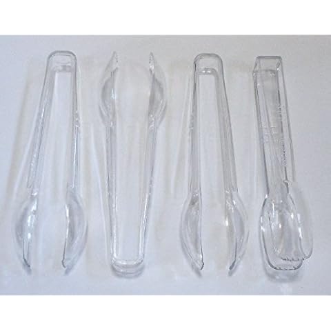 Good Old Values 4 Pack Tongs, 6.5, Clear Cover